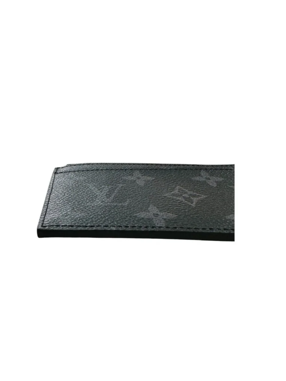 Louis Vuitton Monogram Eclipse Black Silver Coin Case
